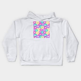 Fun Geometric Donuts Kids Hoodie